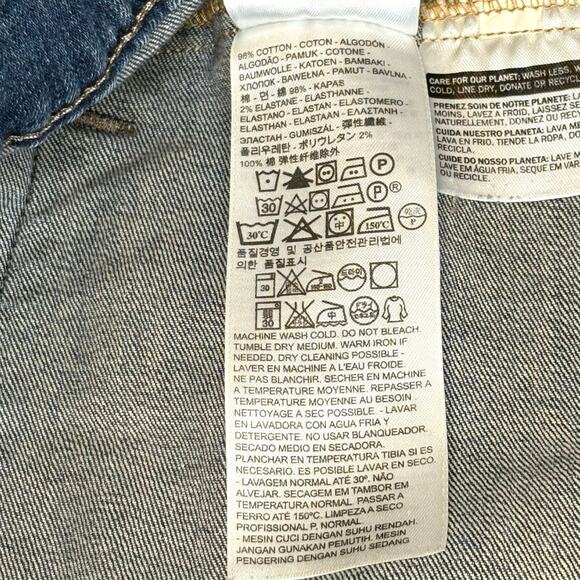 Levi's Jean Jacket Women's L Blue - Picture 10 of 14